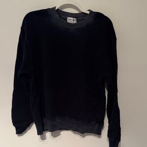 COTTON CITIZEN BLACK VINTAGE FADED OVERSIZED CREWNECK SIZE MEDIUM